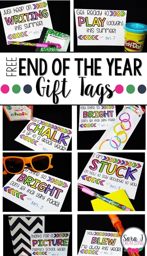 year student gift tags sara  creations