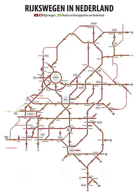 highway map of the netherlands cartografie oude kaarten kaarten