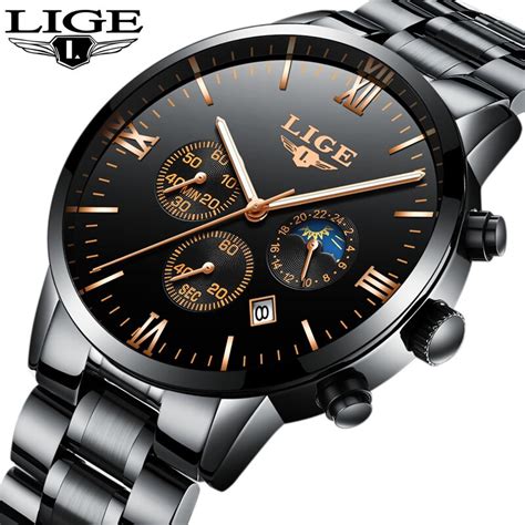 koop  nieuwe horloges mannen luxe merk luik chronograph mannen sport