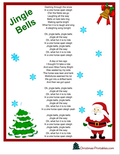 jingle bells printable printable word searches
