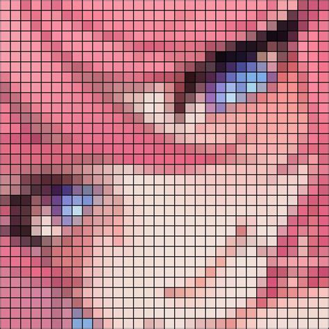 anime po kletochkam pikselnaya grafika khudozhestvennye uzory