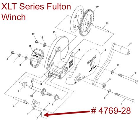 exploded diagram   fulton xlt series winch etrailercom