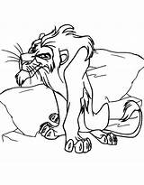 Scar Lion King Coloring Pages Printable Drawing Designlooter Bad Something Think Getdrawings sketch template
