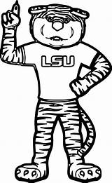 Mascot Lsu Tigers sketch template