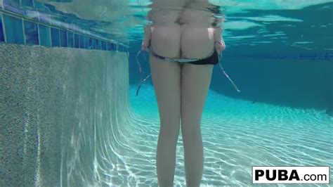 underwater pool masturbation session with samantha rone