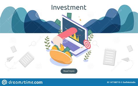 management or return on investment concept online business strategic