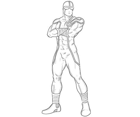 cyclops  colouring pages