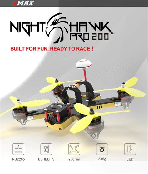 emax nighthawk pro  mm  fpv racing drone pnp   ch  mw vtx tvl ccd
