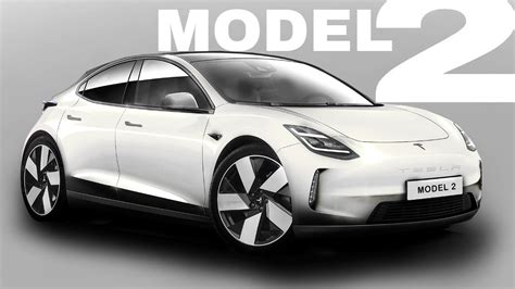 tesla model   compact car unofficial rendering