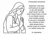 Preghiera Immacolata Concezione Poesie Lucia Tuttodisegni sketch template