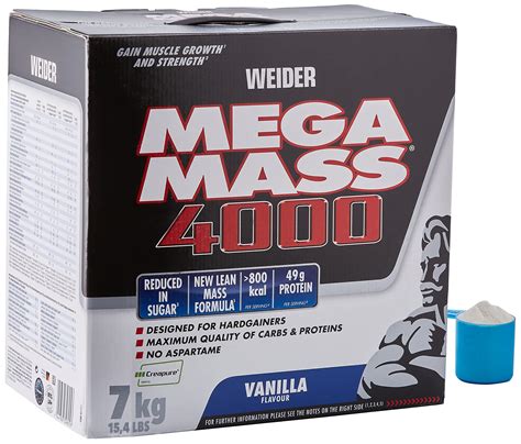 Buy Weider Mega Mass 4000 Vanilla Protein Rich Formulation With