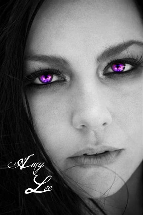 Amy Lee With Purple Eyes By Evfankayda1020 On Deviantart