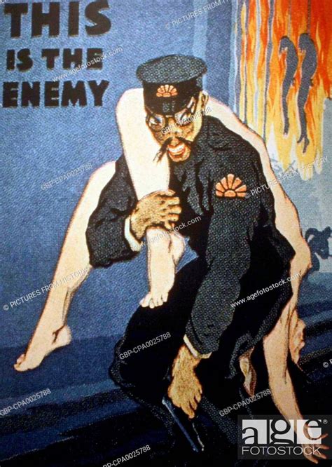 usa japan    enemy  army anti japanese propaganda poster world war ii