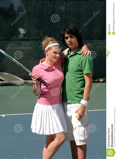 tennis couple royalty free stock images image 2546189