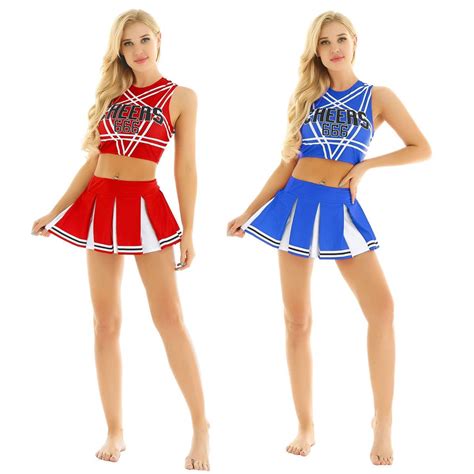 Description Uniform Girl Sexy Lingerie Gleeing Cheerleader Costume Set