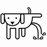 Dog Peeing Training Icon Guide Pads Getdrawings Drawing Pee sketch template