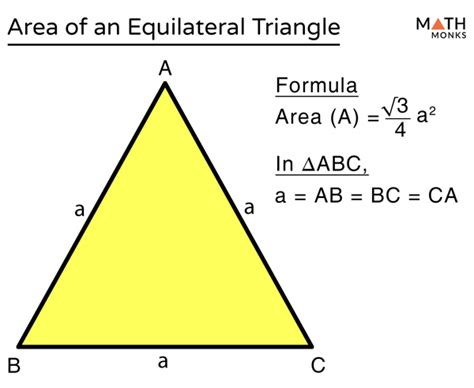 equilateral triangle formula