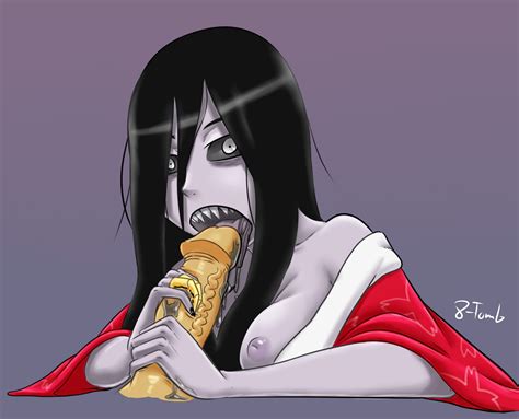 Rule 34 8 Tomb Black Hair Black Sclera Breasts Clothed