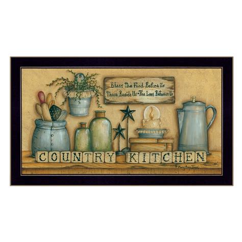 August Grove® Country Kitchen Framed Graphic Art Print And Reviews