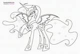 Pony Trixie sketch template