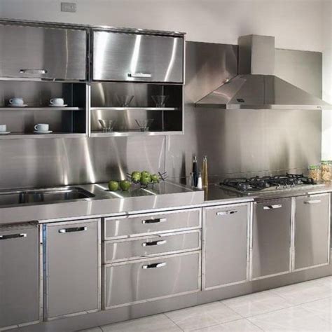 metal kitchen stainless steel kitchen cabinets kitchen cabinet design
