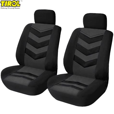 4pcs tirol car seat cover black universal car interior accessories