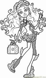 Lagoona Coloring Monster High Blue Pages Coloringpages101 sketch template