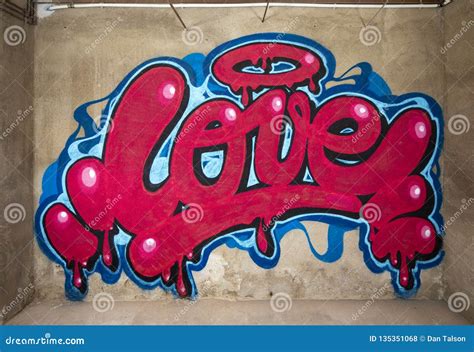 graffiti  word love   wall editorial stock photo image  font