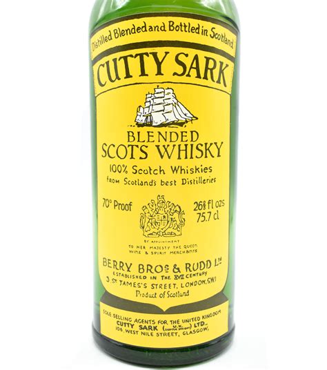 cutty sark  blended scots whisky cl