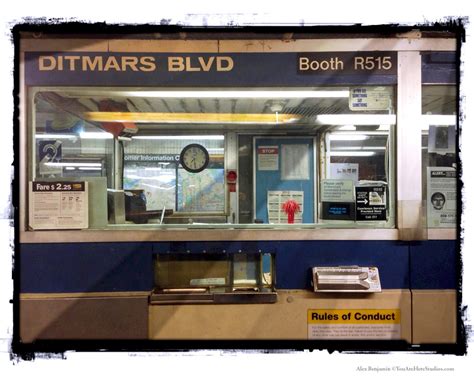 ditmars subway booth astoria queens trains photography etsy