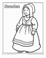 Multicultural Cultures Norway Colouring sketch template