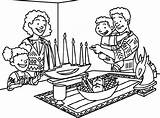 Coloring Kwanzaa Pages Symbols Getcolorings Printable Getdrawings sketch template