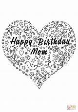 Birthday Mom Coloring Happy Pages Printable Cards Son Para Da Absolutely Nothing Cost Gift These Card Color Drawings Mother Print sketch template