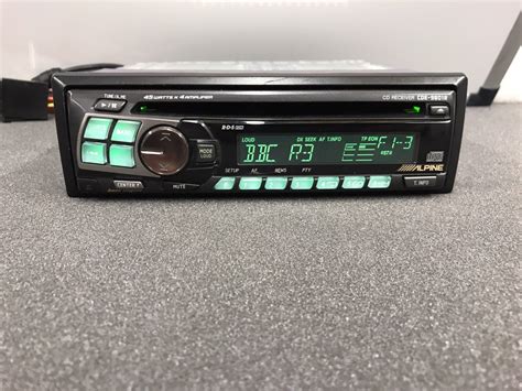 alpine car radio stereo cd player model cde  green illumination rds    jt audio