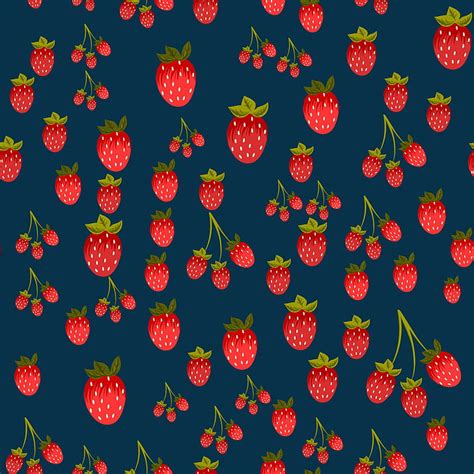 Hd Wallpaper Berries Background Texture Strawberry Pattern