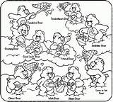 Coloring Care Bears Pages Bear Printable Kids Print Bisounours Carebears Sheets Children Simple Coloriage Adult Characters Fun Dessin Colouring Colors sketch template