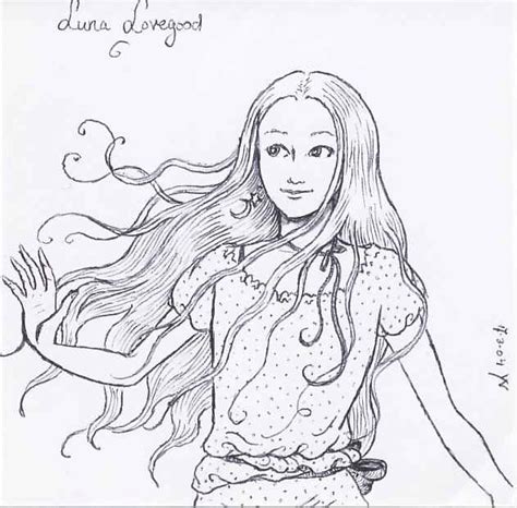 luna lovegood coloring pages