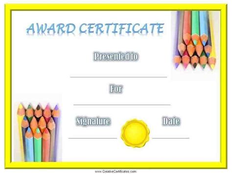 school certificates awards  printable certificates