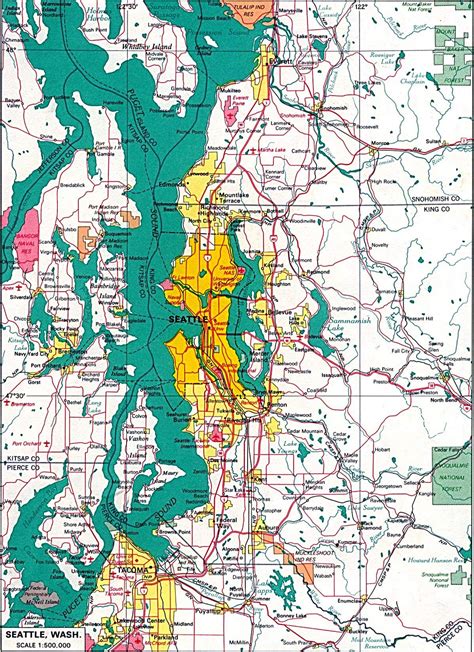 large seattle maps     print high resolution  detailed maps
