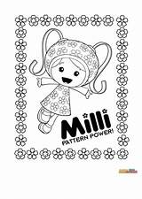 Umizoomi Milli Team Coloring Pages Kids Fun Color Birthday sketch template