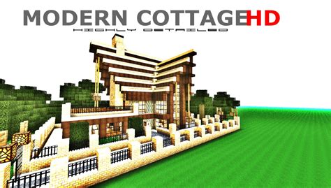 modern cottage hd minecraft project