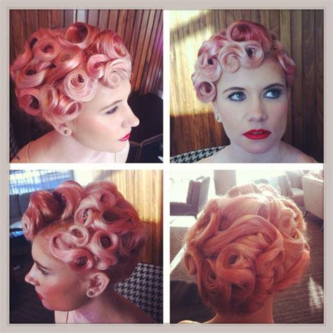 vintage hair style from the vintage salon and le keux cosmetics updo