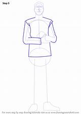 Thrawn Draw Step Wars Star Admiral Drawing Outlines Arms Dress Body sketch template