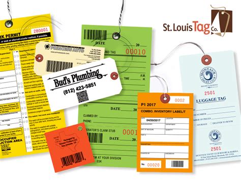 consecutive numbered tags tags  barcodes st louis tag