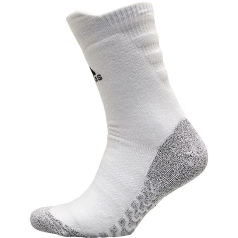 buy adidas alphaskin traxion maximum cushioning crew socks whiteblack