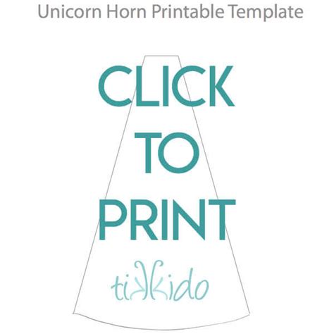 easy unicorn headband tutorial  printable unicorn horn template