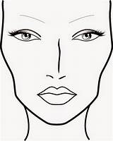 Maquillaje Croqui Maquiagem Boceto Maquiar Sobrancelha Rostro Sobrancelhas Facechart Mujer sketch template