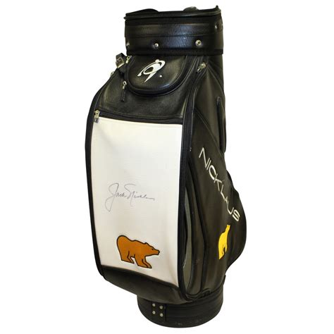 lot detail jack nicklaus signed nicklaus golden bear full size golf bag jsa aloa