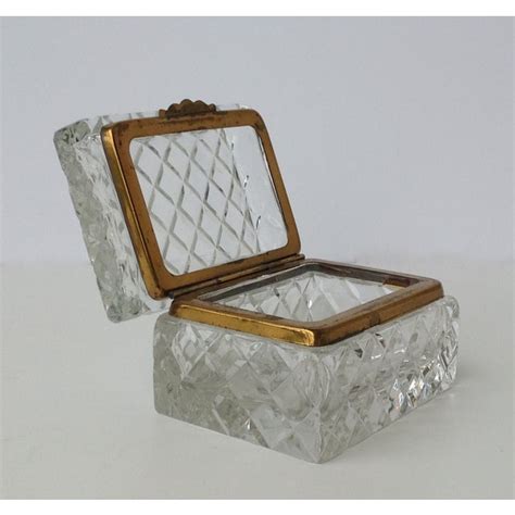 Antique Cut Glass Jewelry Box Chairish