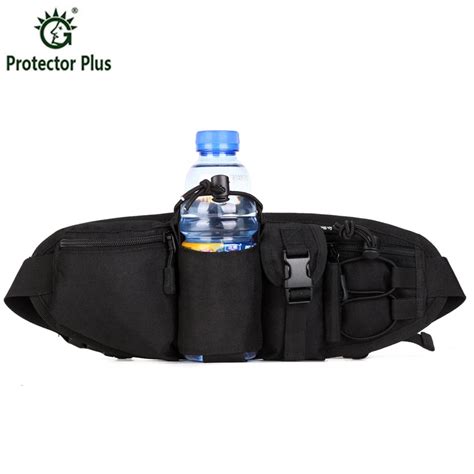 multifunctional mens nylon waist bags belt water bottle bag men mobile